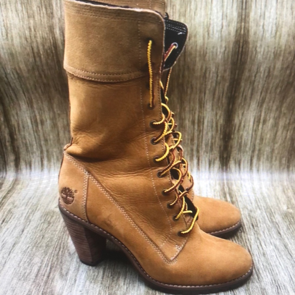 Allington tall brown knee high lace up boots women’s